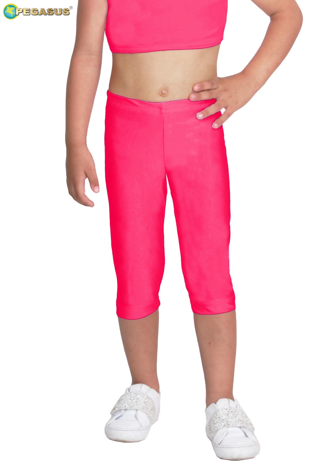 LEGGINS DANZA LYCRA TRE QUARTI FUCSIA BABY
